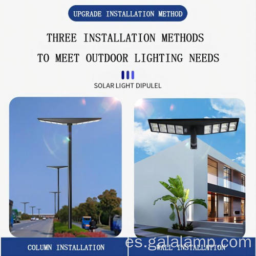 1200W Luz de la calle solar impermeable de alta potencia